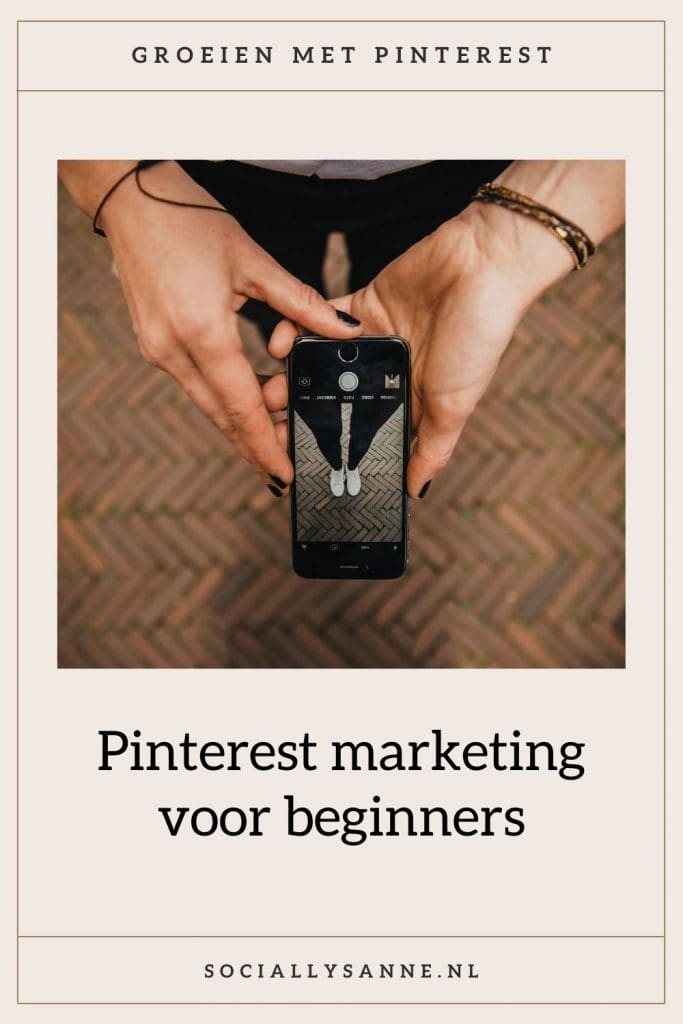 1 Pinterest voor beginners - Socially Sanne