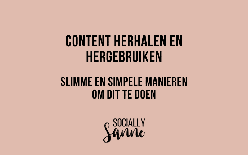 Content herhalen en hergebruiken – slimme en simpele manieren om dit te doen