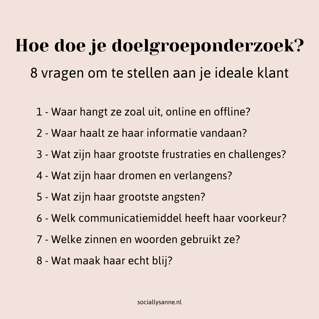 Hoe doe je doelgroeponderzoek - 8 vragen om je doelgroep beter te leren kennen