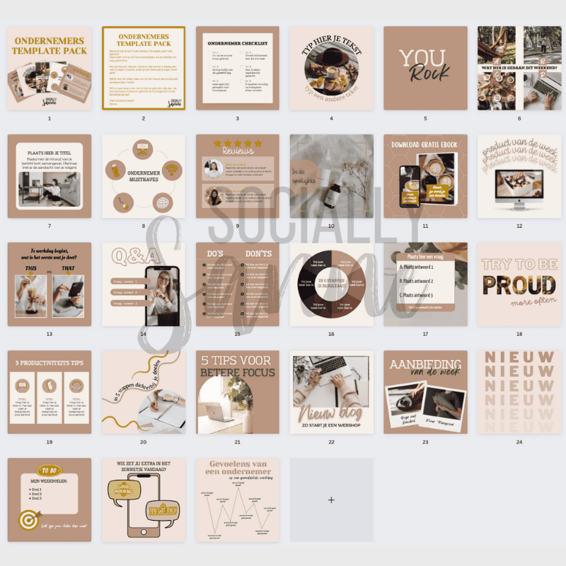 ondernemerschap template pack collectie voorbeeld 400x400