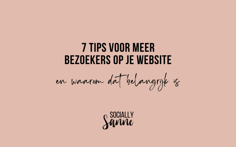 7 tips voor meer bezoekers op je website