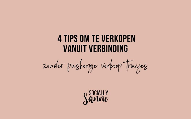 Verkopen vanuit verbinding