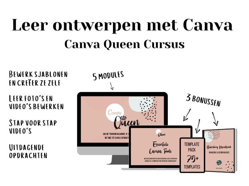 Canva Queen cursus shop Canva Queen cursus shop