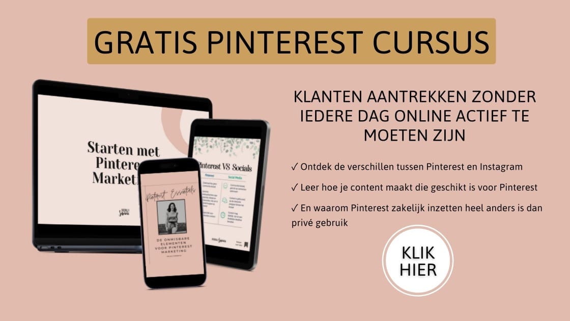 Blog banner gratis pinterest cursus socially sanne klein Blog banner gratis pinterest cursus socially sanne klein