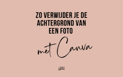 Hoe verwijder je de achtergrond van een foto met Canva