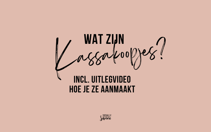 Wat zijn kassakoopjes?
