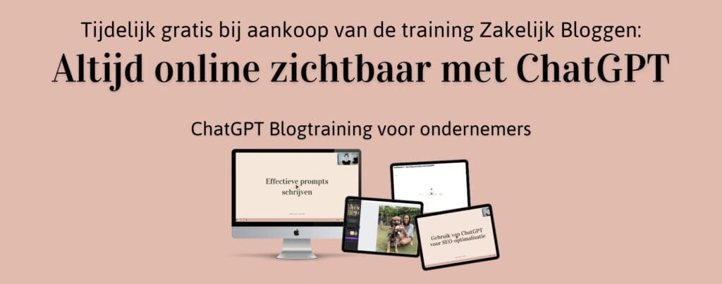 Banner zakelijk bloggen bonus