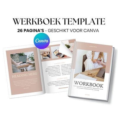 werkboek workbook template canva