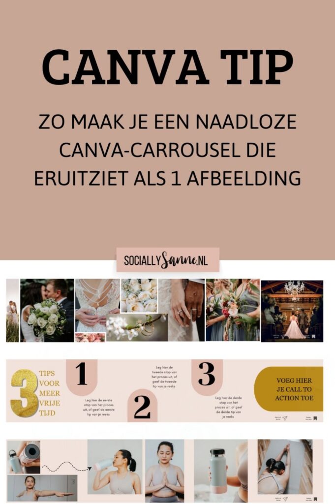 Canva doorlopende naadloze instagram carrousel - Socially Sanne