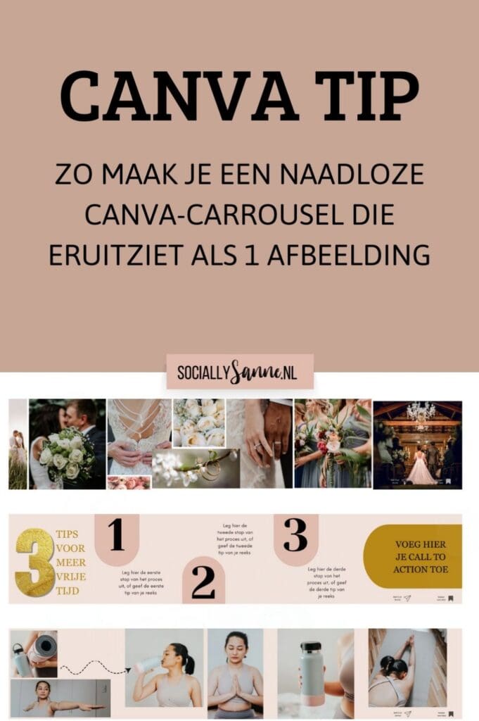 Canva doorlopende naadloze instagram carrousel - Socially Sanne