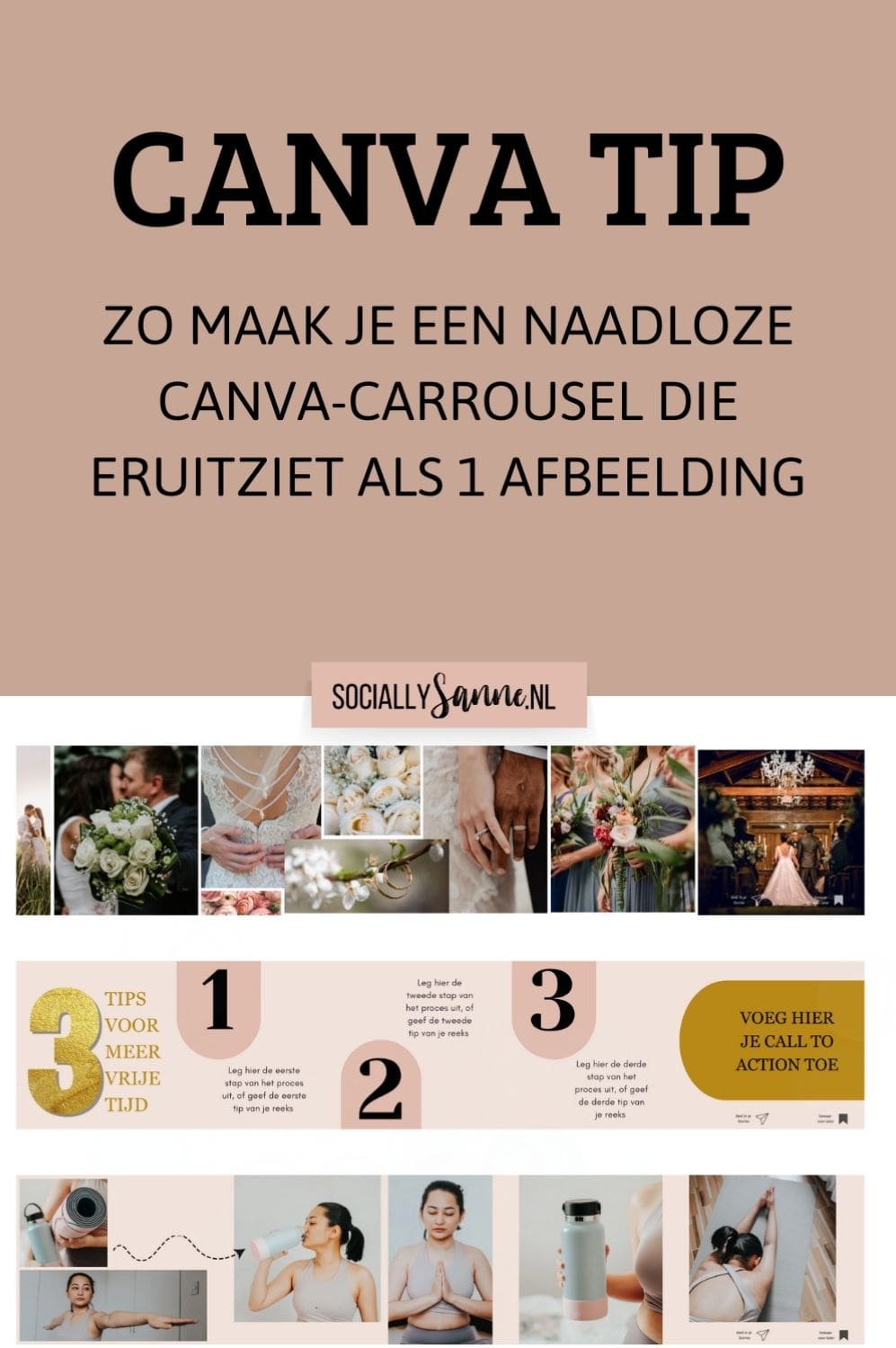 Canva doorlopende naadloze instagram carrousel - Socially Sanne