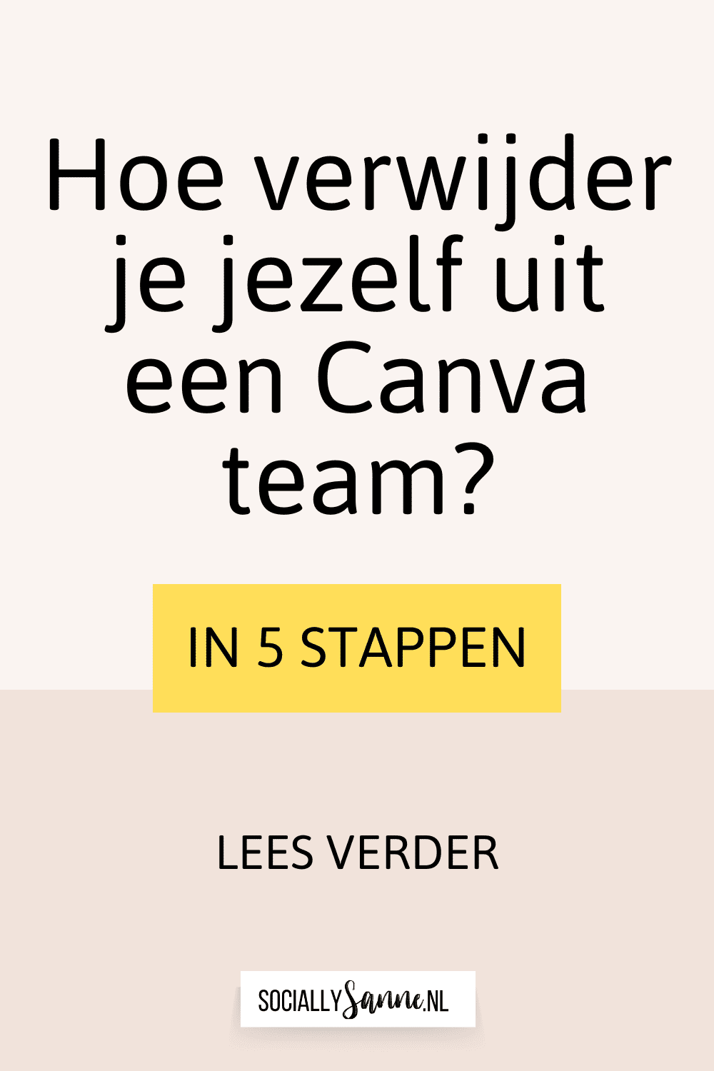 Zo verwijder je jezelf uit een Canva team