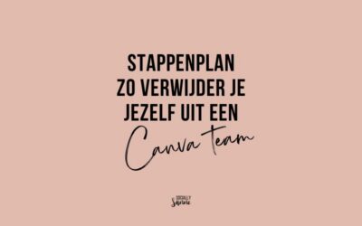 Hoe verwijder je jezelf uit een Canva-team?