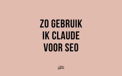 Zo gebruik ik Claude voor SEO